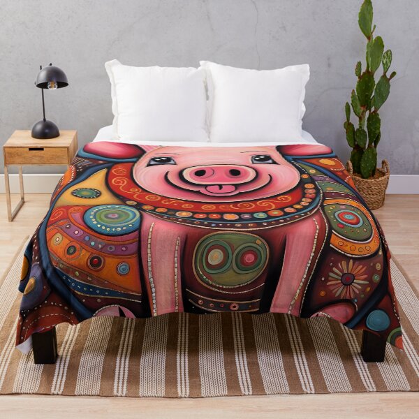 Item preview, Folk Art Pig designed and sold by Colin Bentham.