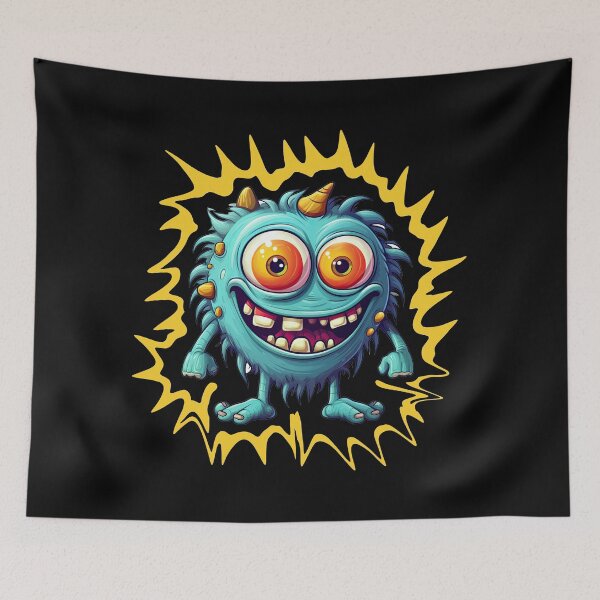 Item preview, cute monster designed and sold by AllYouNeed777.