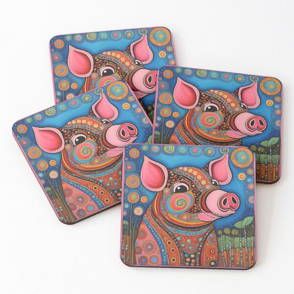 Item preview, Folk Art Pig designed and sold by Colin Bentham.