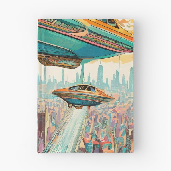 Item preview, Flying cars over a futuristic city designed and sold by drawbey.