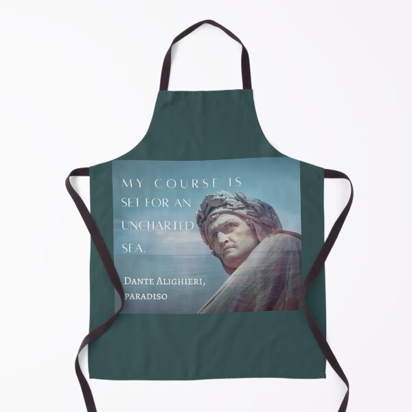 Item preview, Dante Alighieri portrait and quote: My course is set for an uncharted sea. designed and sold by artbleed.