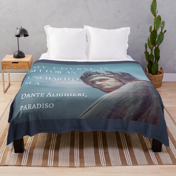 Item preview, Dante Alighieri portrait and quote: My course is set for an uncharted sea. designed and sold by artbleed.