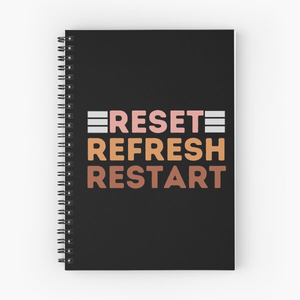 Item preview, Reset, Refresh, Restart designed and sold by ParenthoodPuns.