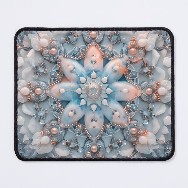 Item preview, Mandala beads and blue shell and peach fuzz designed and sold by Fantasyplus.