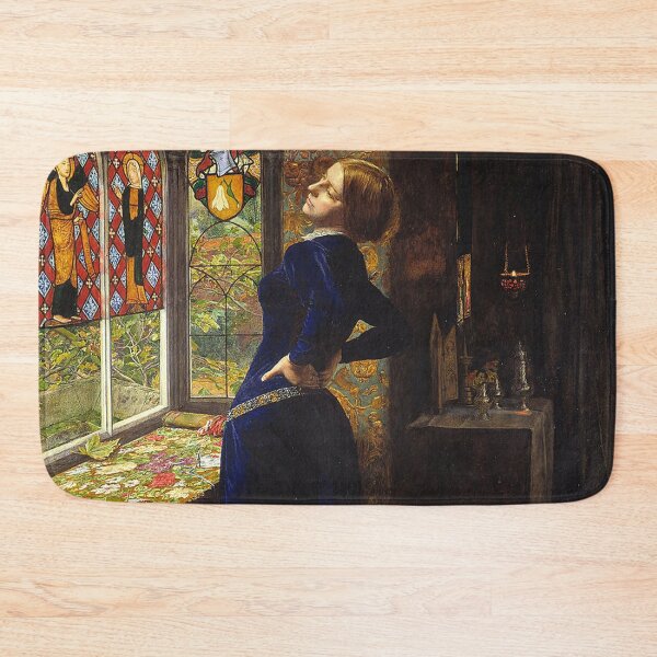 Item preview, Woman in blue at the window Pre Raphaelite art by Dante Rosetti designed and sold by Vintage Designs +.