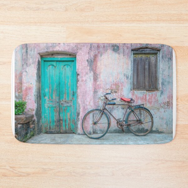 Item preview, Pastel colours on an Indian street, Puri , Odisha designed and sold by Geoff Shoults.