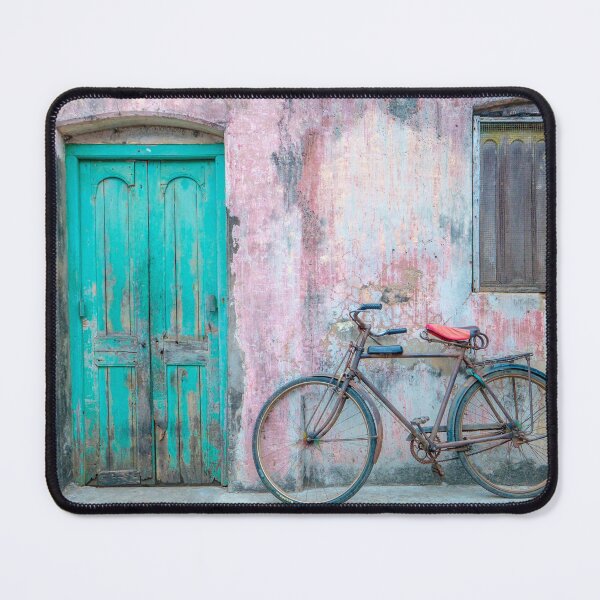 Item preview, Pastel colours on an Indian street, Puri , Odisha designed and sold by Geoff Shoults.