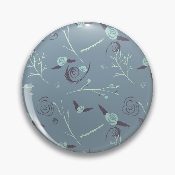 Item preview, Flores y ramas caen sobre el azul gris designed and sold by by Mònica Roca.