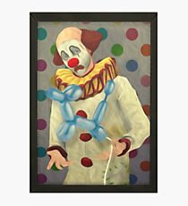 Lámina fotográfica Payaso triste