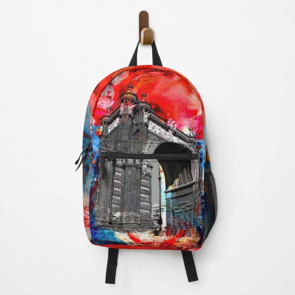 Item preview, Barcelona Painting, Urban Landscape, Historic Monument designed and sold by IdoFriedmanArt.