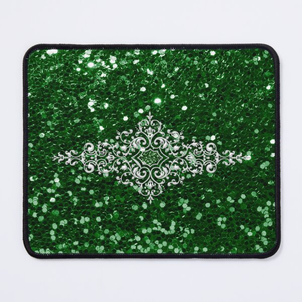 Item preview, Green Silver Jewel Design (Photo of Glitter - Not Reflective) designed and sold by moondreamsmusic.