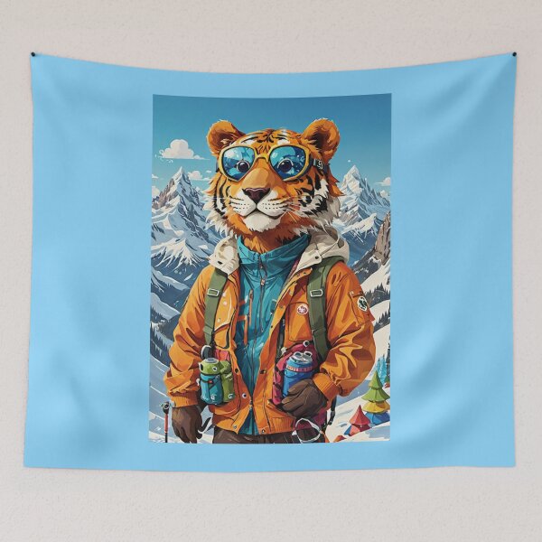 Item preview, Tiger into Snow Hiking designed and sold by MeraStyle.
