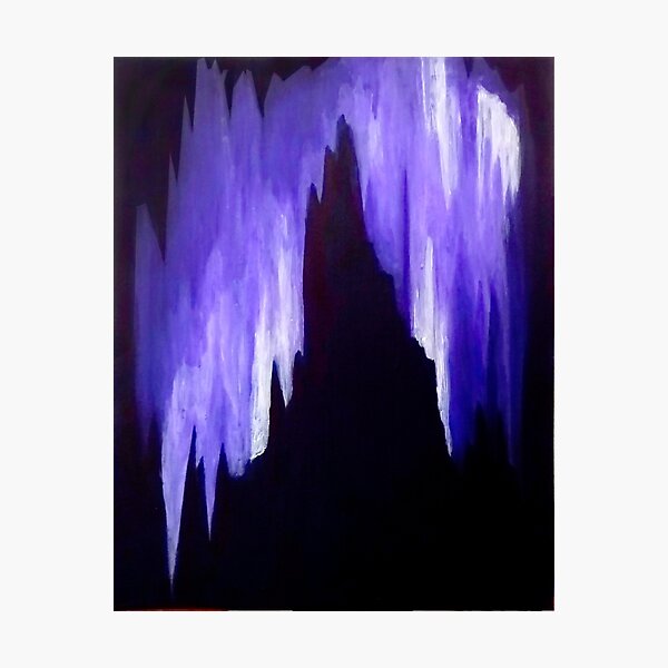 Violet Cavern Photographic Print
