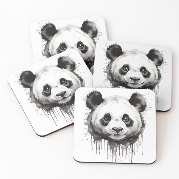 Item preview, Beautiful And Abstract Panda Face Painting designed and sold by PolygonPinnacle.