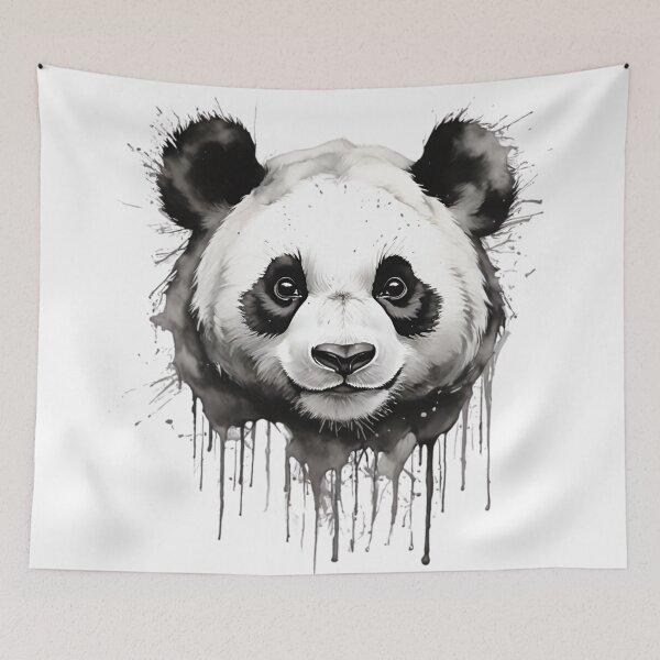 Item preview, Beautiful And Abstract Panda Face Painting designed and sold by PolygonPinnacle.