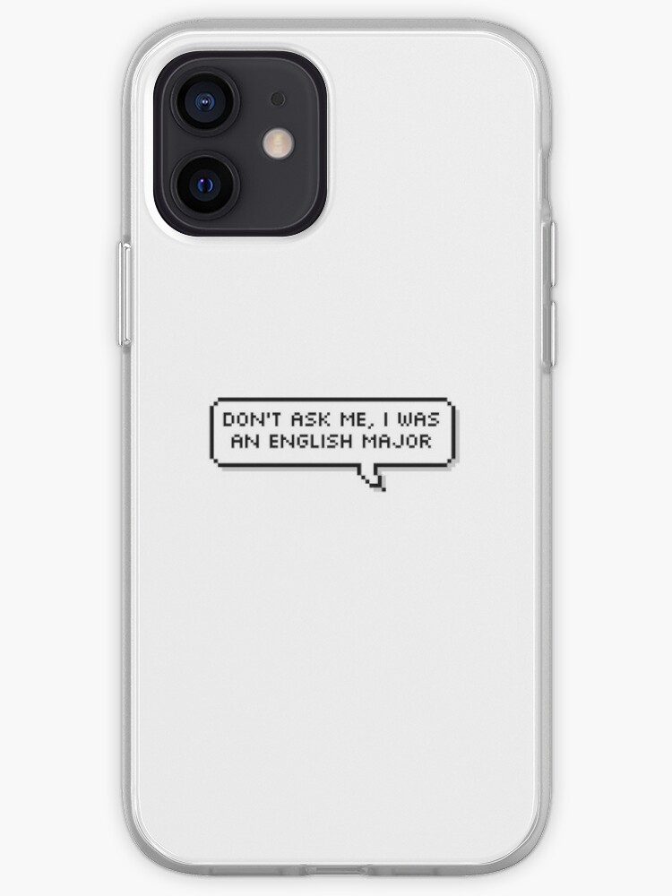 Coque Iphone Salem Le Chat Citation Major Anglais Version Courte Par Haukward Redbubble