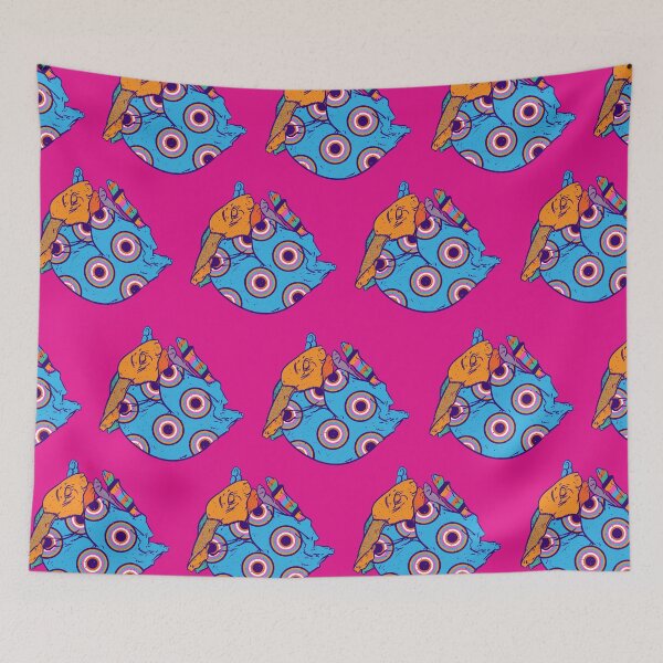 Item preview, Easter patterned rabbit made from fabrics designed and sold by Chuvardina.