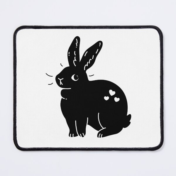 Item preview, Little bunny with hearts, cute rabbit sitting - gift for bunny parents designed and sold by GingerandMilk.
