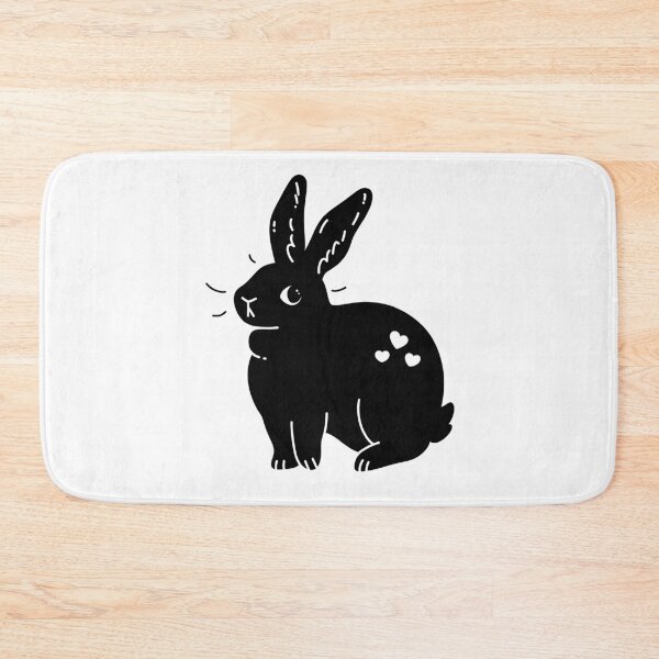 Item preview, Little bunny with hearts, cute rabbit sitting - gift for bunny parents designed and sold by GingerandMilk.