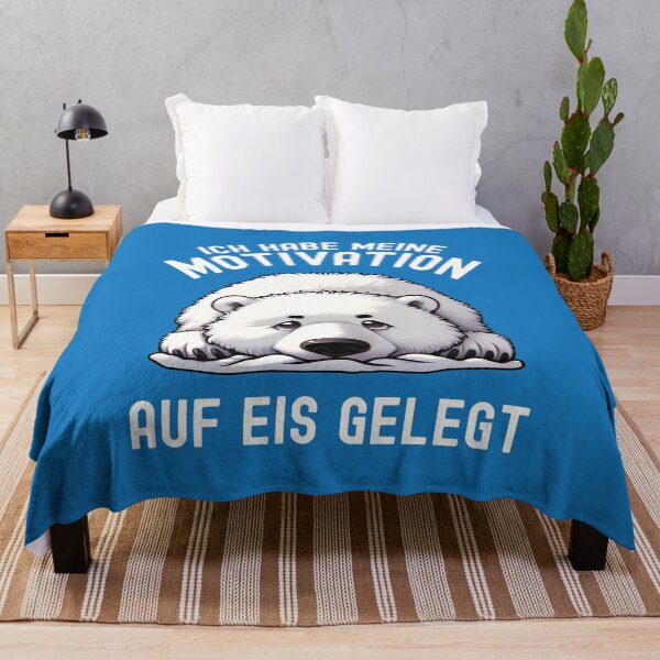 Artikelvorschau, Süßer Eisbär ohne Elan null Bock keine Motivation Spruch entworfen und verkauft von Infinitee8hirts.
