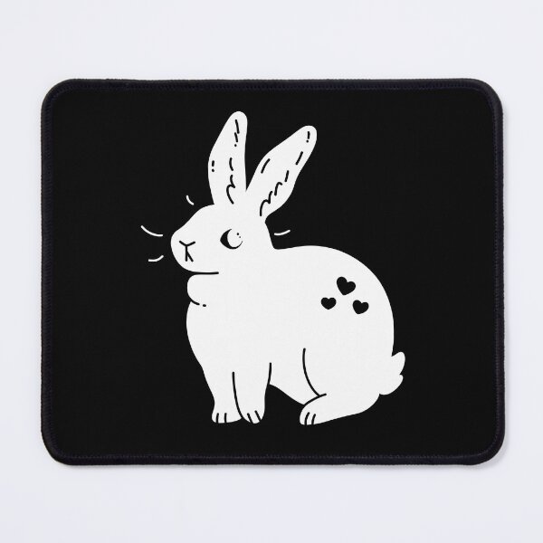 Item preview, Little bunny with hearts, cute rabbit sitting - gift for bunny parents designed and sold by GingerandMilk.