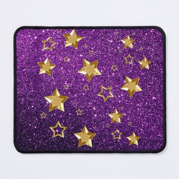Item preview, Gold Stars Over Purple (Photo of Glitter - Not Reflective) designed and sold by moondreamsmusic.
