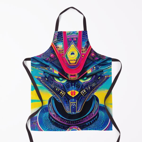 Item preview, Neon Feline Vanguard: Futuristic Cat Warrior Design designed and sold by GrizzlyCollective.