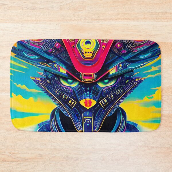 Item preview, Neon Feline Vanguard: Futuristic Cat Warrior Design designed and sold by GrizzlyCollective.