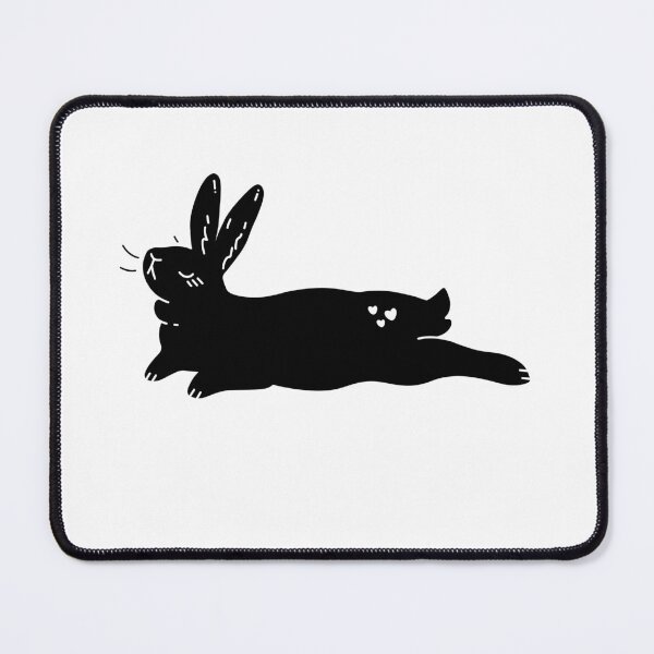 Item preview, Little bunny with hearts, cute rabbit lying - gift for bunny parents designed and sold by GingerandMilk.