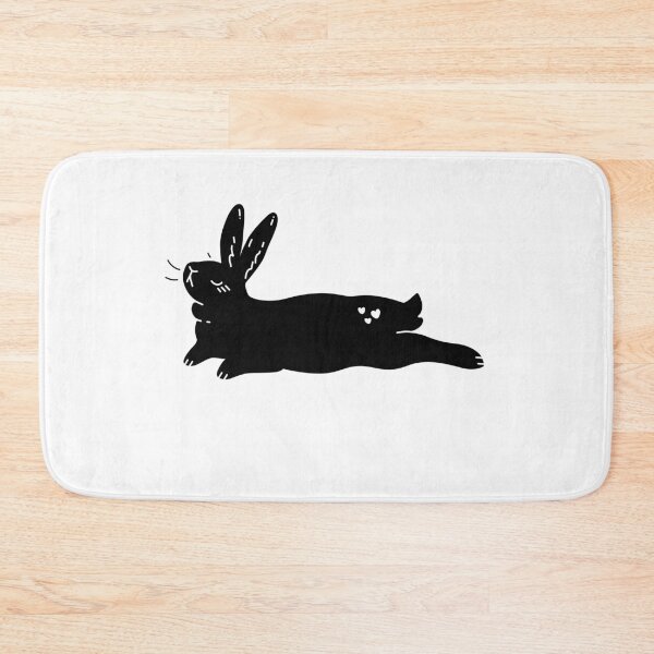 Item preview, Little bunny with hearts, cute rabbit lying - gift for bunny parents designed and sold by GingerandMilk.