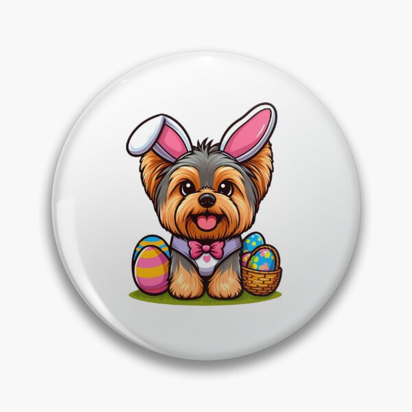 Item preview, Yorkie Easter Joy: Bunny Chic designed and sold by EpicPaws.