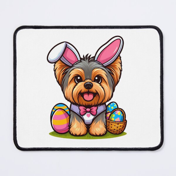 Item preview, Yorkie Easter Joy: Bunny Chic designed and sold by EpicPaws.