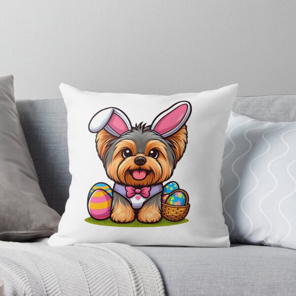 Item preview, Yorkie Easter Joy: Bunny Chic designed and sold by EpicPaws.