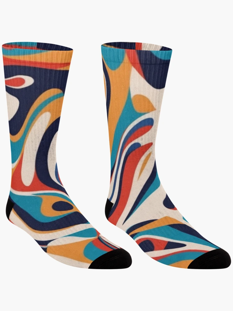 Thumbnail 3 of 5, Socks, RogerPattern - "Fluid Expression: Abstract Apparel" designed and sold by RogerPattern.