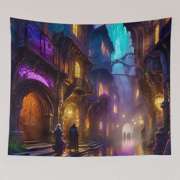 Item preview, Dark City - Fantasy RPG Art designed and sold by Delerat7.