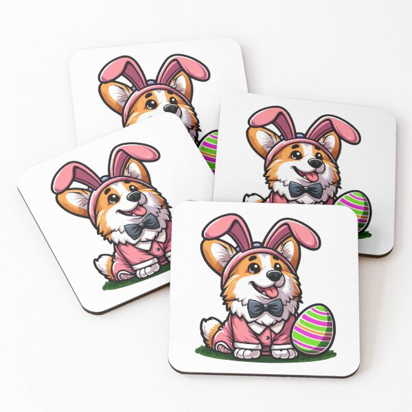 Item preview, Easter Elegance: Pink Suit Corgi designed and sold by EpicPaws.