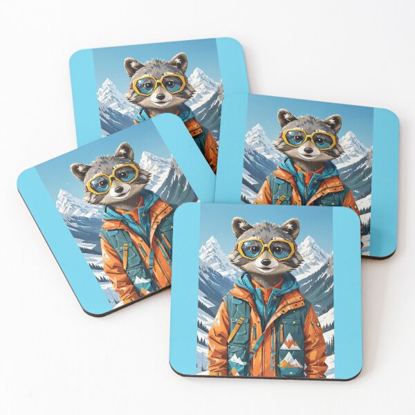 Item preview, Racoon is Snow Hiking designed and sold by MeraStyle.
