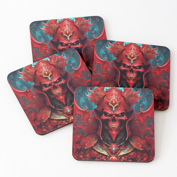 Item preview, Red Demon Skull - Fantasy RPG Art designed and sold by Delerat7.