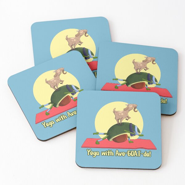 Item preview, Yoga with Avo-GOAT-do! designed and sold by WaitIsThisArt.