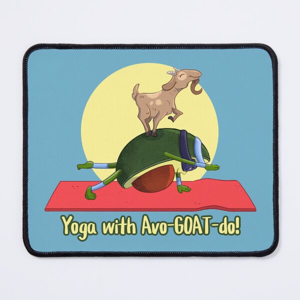 Item preview, Yoga with Avo-GOAT-do! designed and sold by WaitIsThisArt.