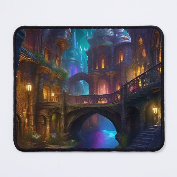 Item preview, Dark Elf City - Fantasy RPG Art designed and sold by Delerat7.