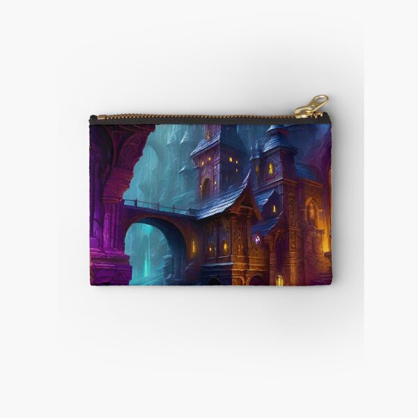 Item preview, Underdround River and Dark Elf Outpost - Fantasy RPG Art designed and sold by Delerat7.