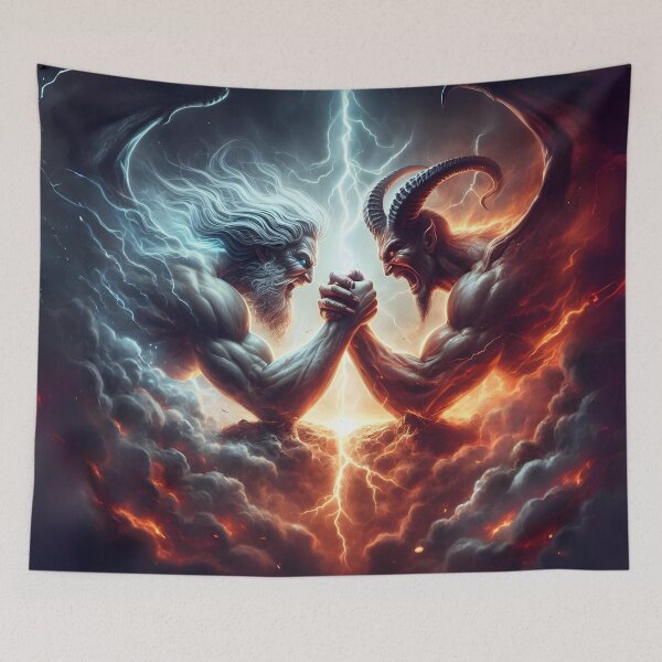 Item preview, God vs. Devil designed and sold by Marcicev-Bojan.