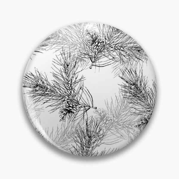 Item preview, pattern with forest branches and pine cones designed and sold by Oleksandra Yurchenko.