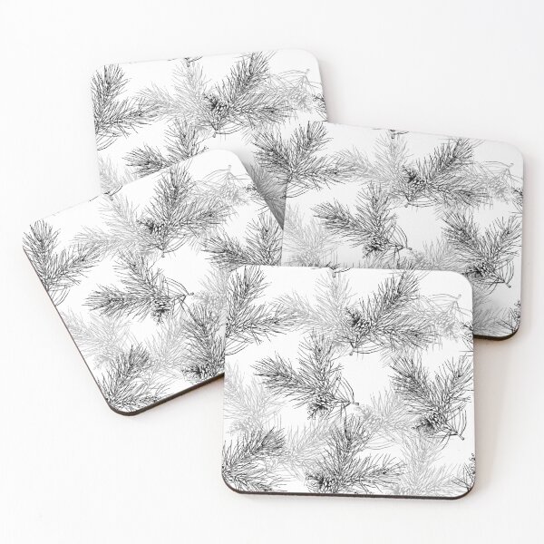 Item preview, pattern with forest branches and pine cones designed and sold by Oleksandra Yurchenko.