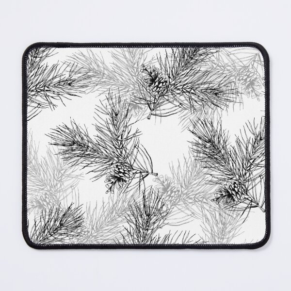 Item preview, pattern with forest branches and pine cones designed and sold by Oleksandra Yurchenko.