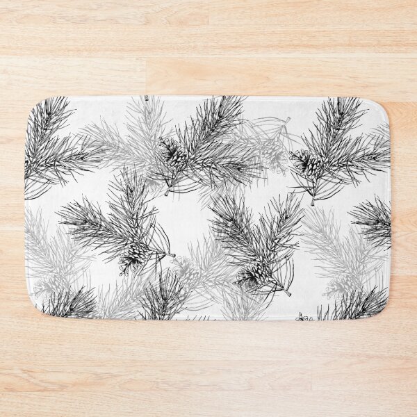 Item preview, pattern with forest branches and pine cones designed and sold by Oleksandra Yurchenko.