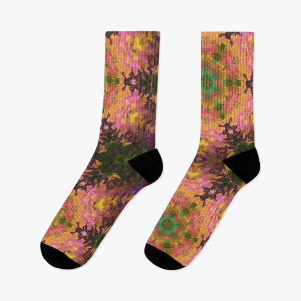 Item preview, Digital Mandala Pink Yellow and Green designed and sold by WormholeOrbital.