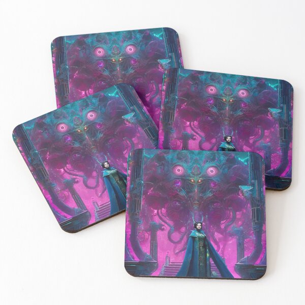 Item preview, The Court of the Xeno Mind - Sci Fi Fantasy Art designed and sold by Delerat7.