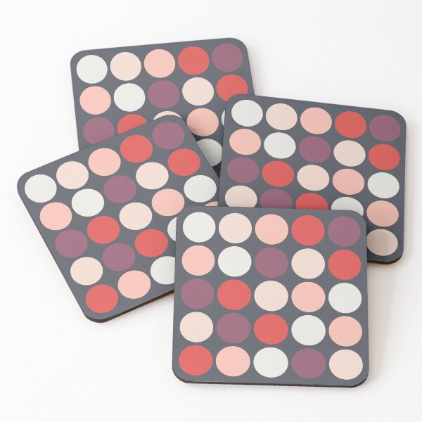 Item preview, Colorful Polka Dots pattern on Dark Background designed and sold by kallyfactory.